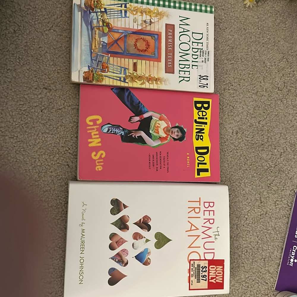 Three fiction books